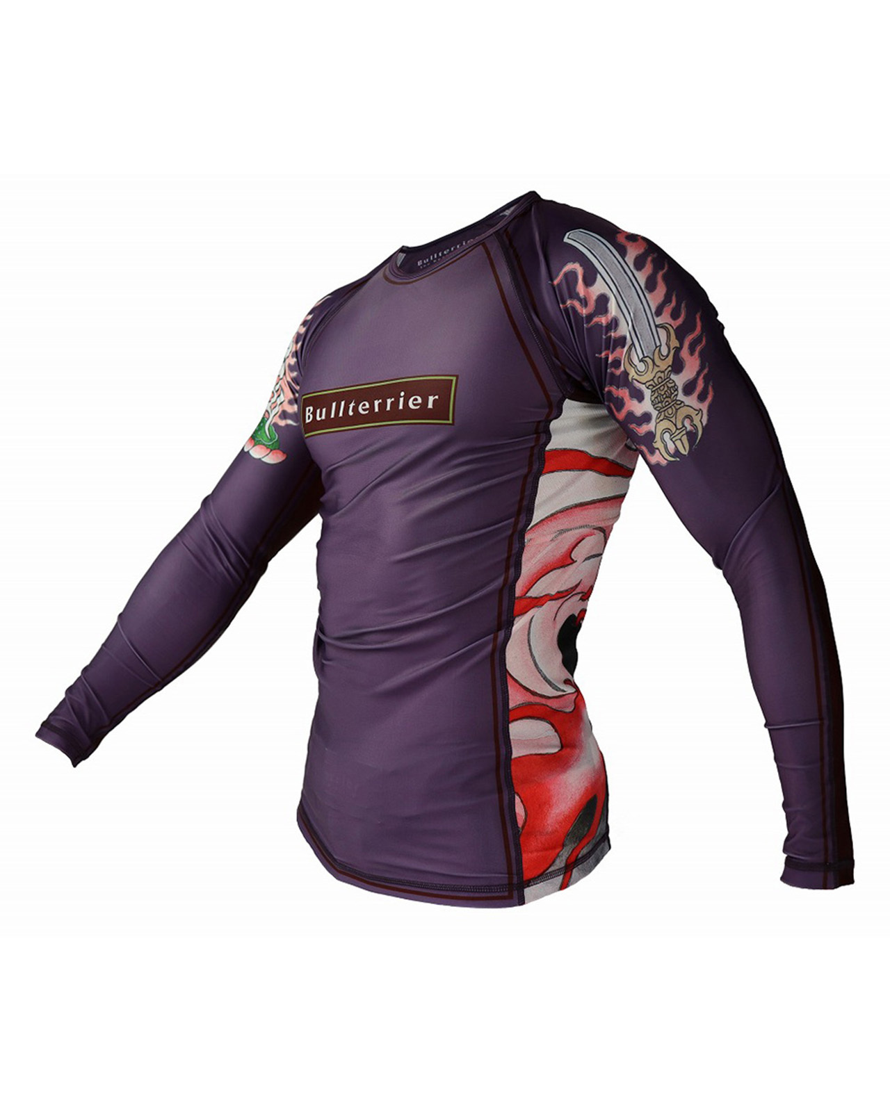 불테리어 래쉬가드 아칼라 2.0 롱슬리브 - 퍼플