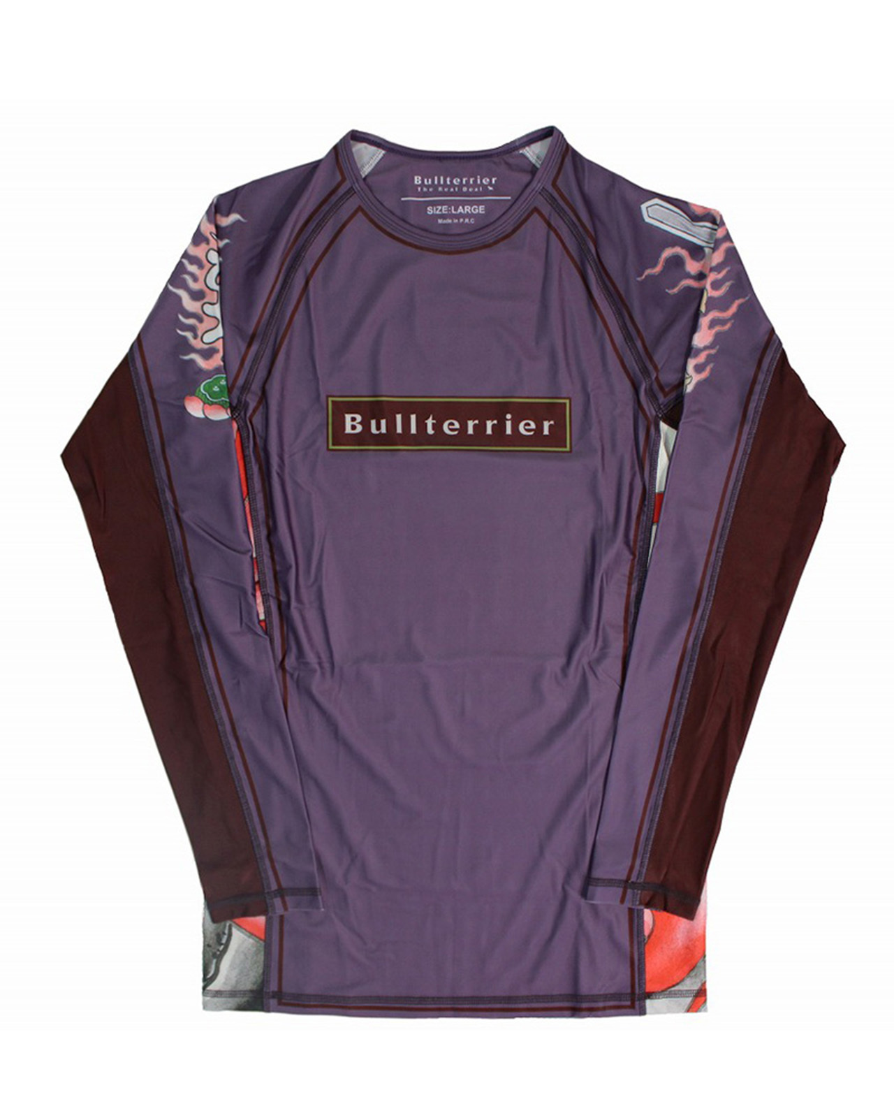 불테리어 래쉬가드 아칼라 2.0 롱슬리브 - 퍼플