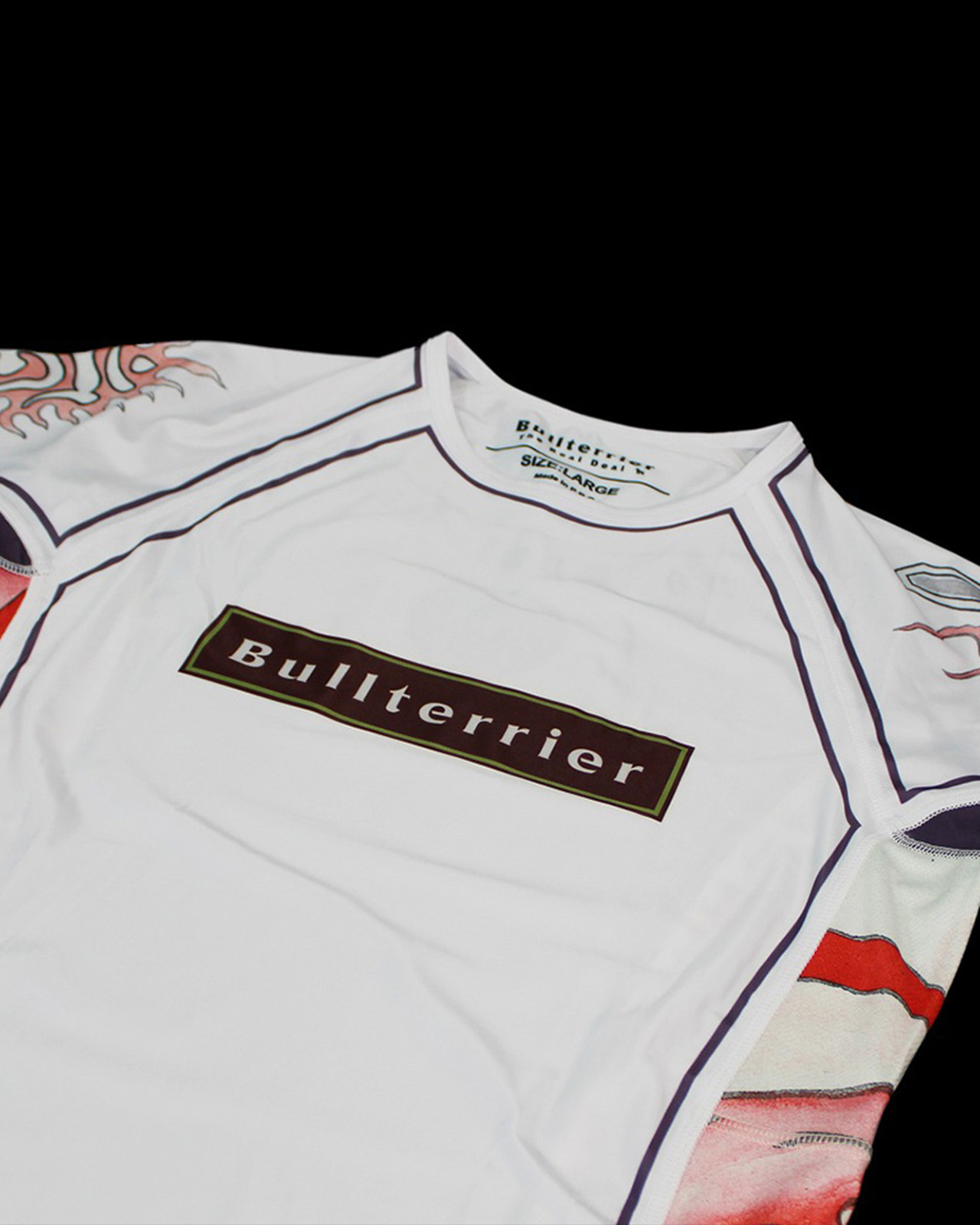 불테리어 래쉬가드 아칼라 2.0 숏슬리브 - 화이트