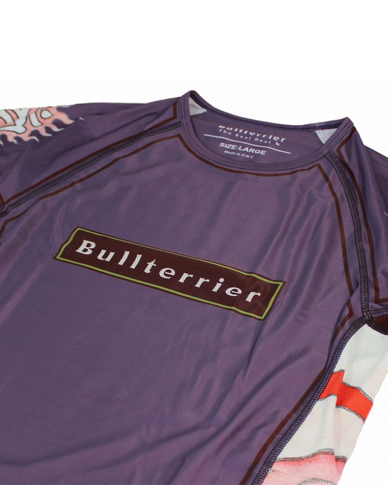 불테리어 래쉬가드 아칼라 2.0 숏슬리브 - 퍼플