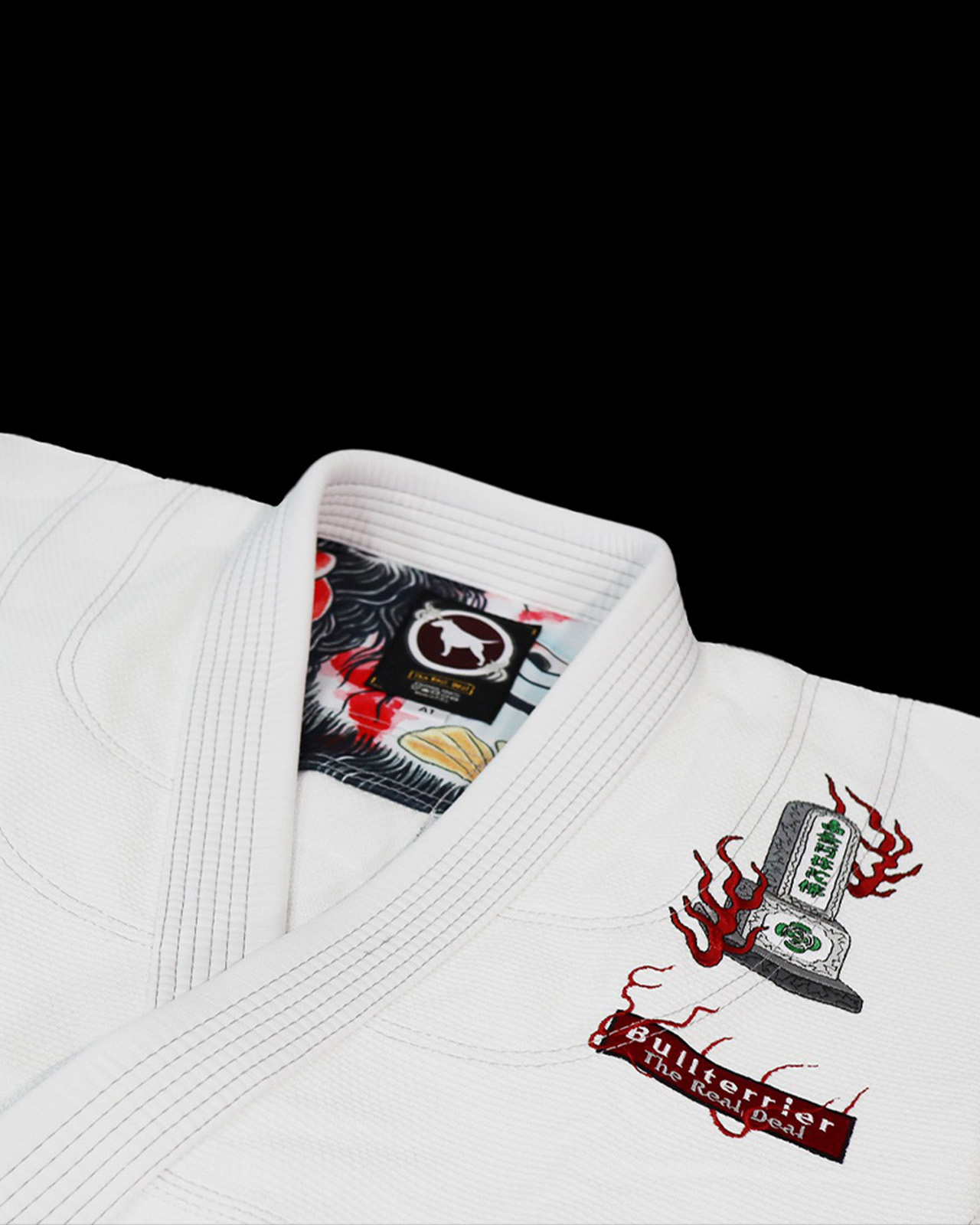 불테리어 후하이 R 주짓수도복 - 화이트