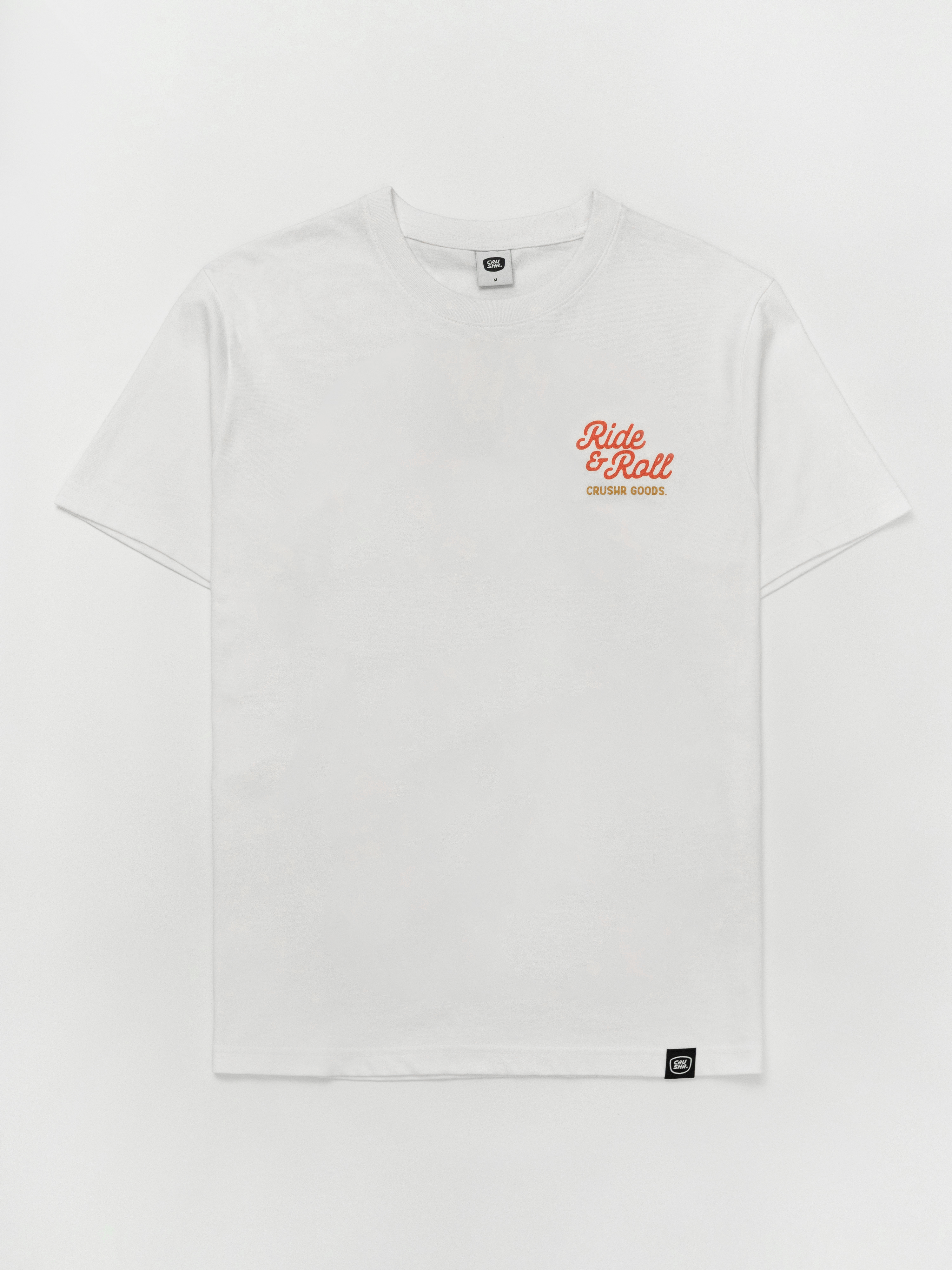 크러셔 BIKE & SURFBOARD T-SHIRTS - WHITE