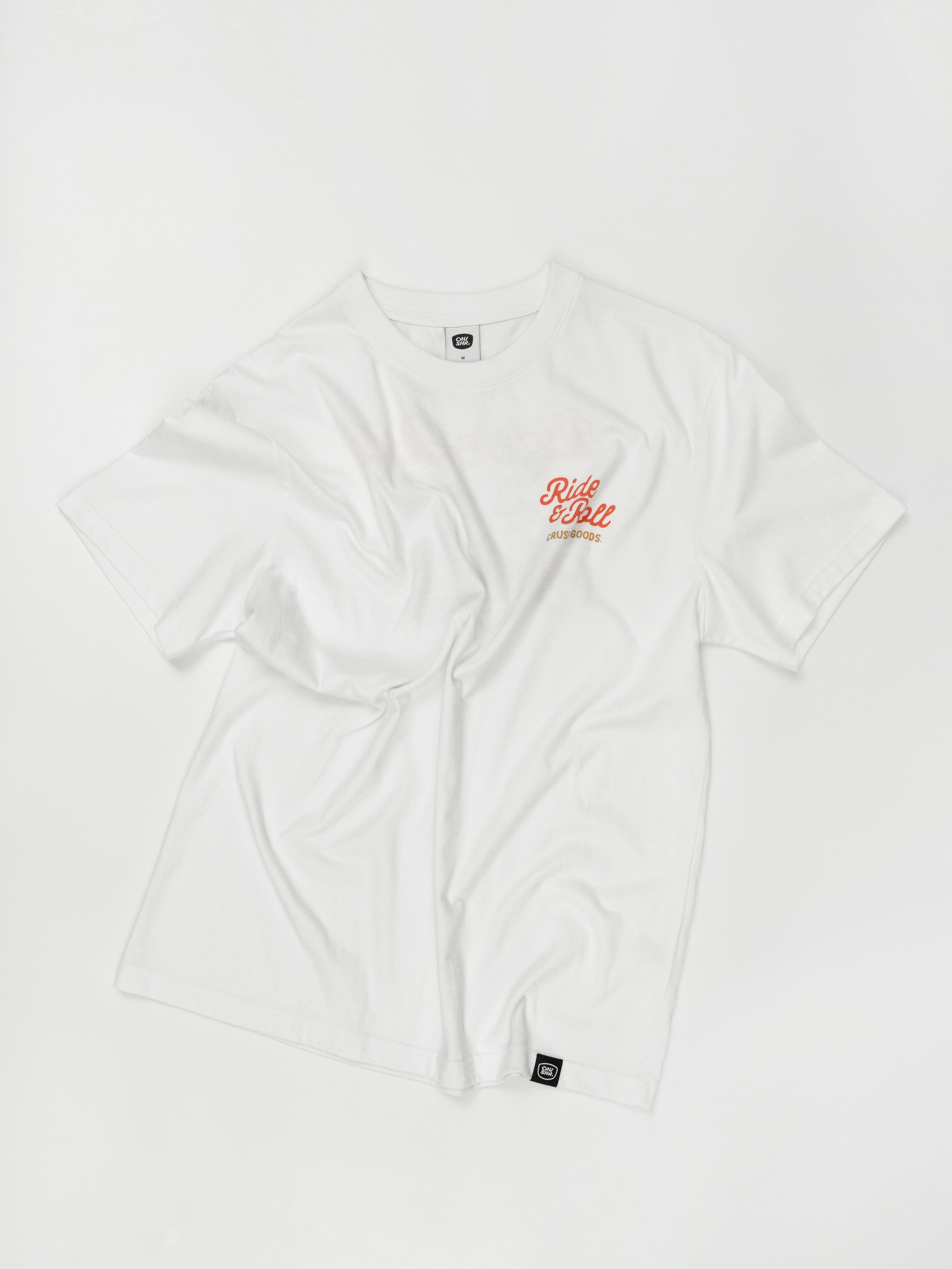 크러셔 BIKE & SURFBOARD T-SHIRTS - WHITE