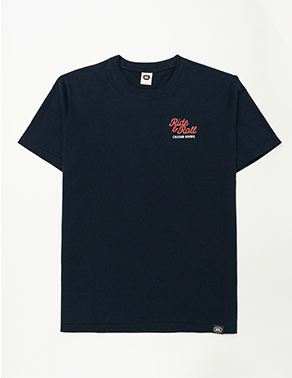 크러셔 티셔츠 - TWO WHEELS T-SHIRTS - NAVY