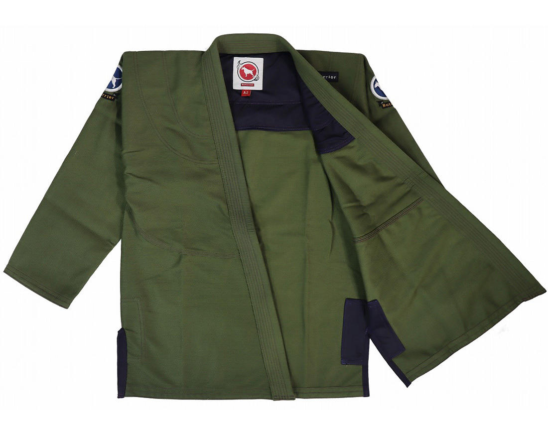 불테리어 베이직 R2 주짓수도복 - 아미그린