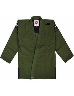 불테리어 베이직 R2 주짓수도복 - 아미그린
