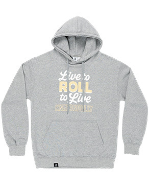 니온밸리 굴러야 산다 "ROLL TO LIVE" 후디 - 그레이