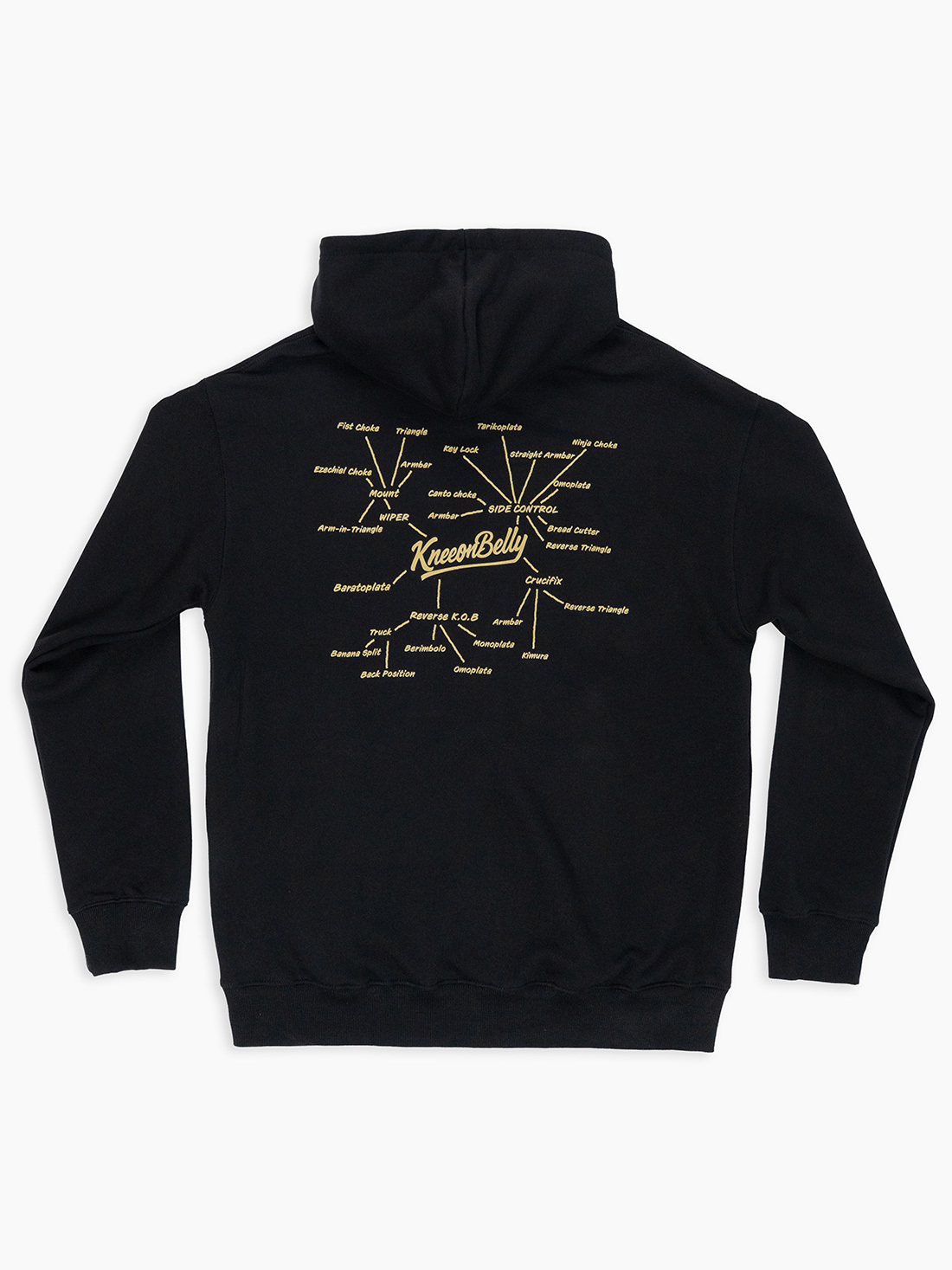 니온밸리 주짓수 마인드맵 후디집업 - 블랙