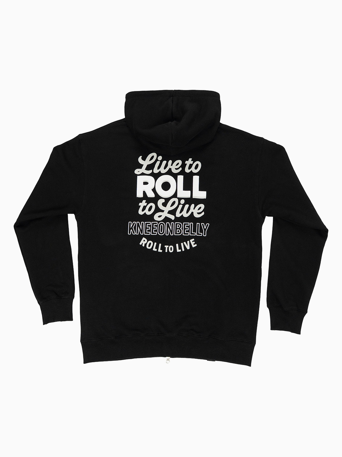 니온밸리 굴러야 산다 "ROLL TO LIVE" 후디집업 - 블랙