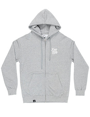 니온밸리 굴러야 산다 "ROLL TO LIVE" 후디집업 - 그레이