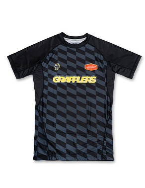 니온밸리 래쉬가드 숏슬리브 - 체스라인