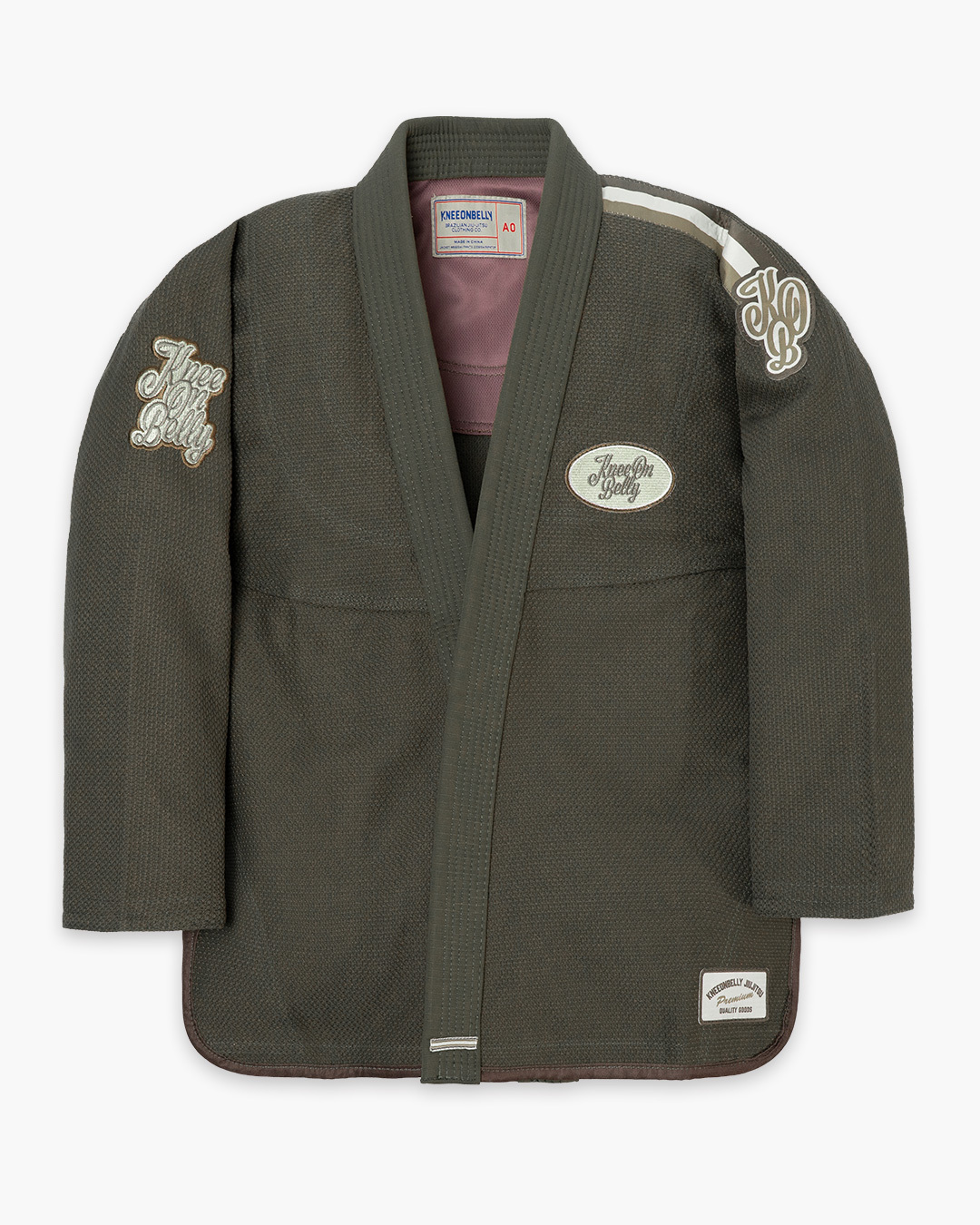 니온밸리 레트로 에디션 V2 F/L 주짓수도복 - 카키그린