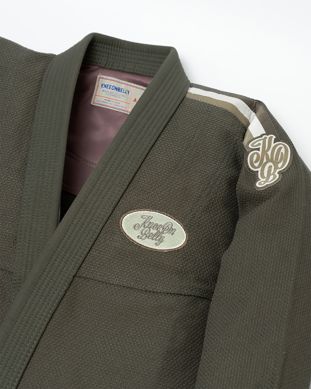 니온밸리 레트로 에디션 V2 F/L 주짓수도복 - 카키그린