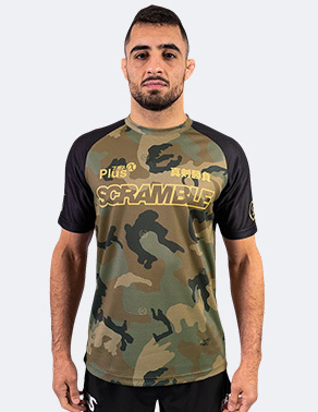 스크램블 도레이 트레이닝 탑 - 우드랜드 카모