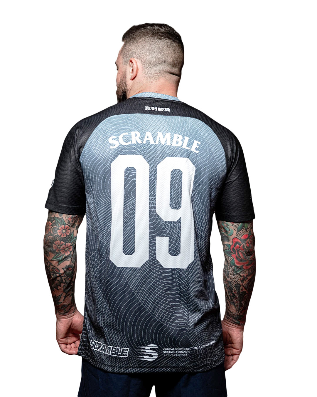 스크램블 도레이 트레이닝 탑 - 블랙 & 그레이