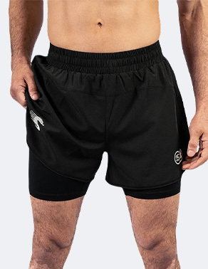 스크램블 미라이 콤비네이션 쇼츠 - 블랙