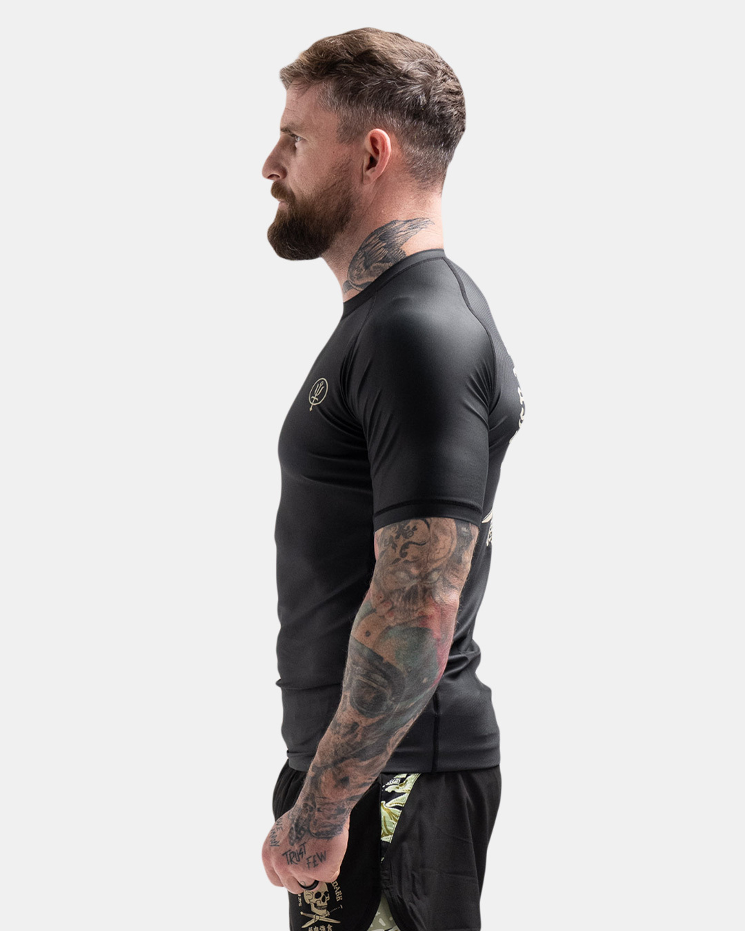 스크램블 x 스루다크 엔슈 MK1 래쉬가드 숏슬리브 - 블랙