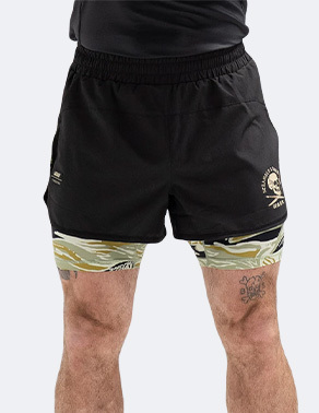 스크램블 x 스루다크 엔슈 MK1 콤비네이션 쇼츠 - 블랙