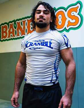 스크램블 1998 아이스 래쉬가드 숏슬리브 - 화이트데이 에디션