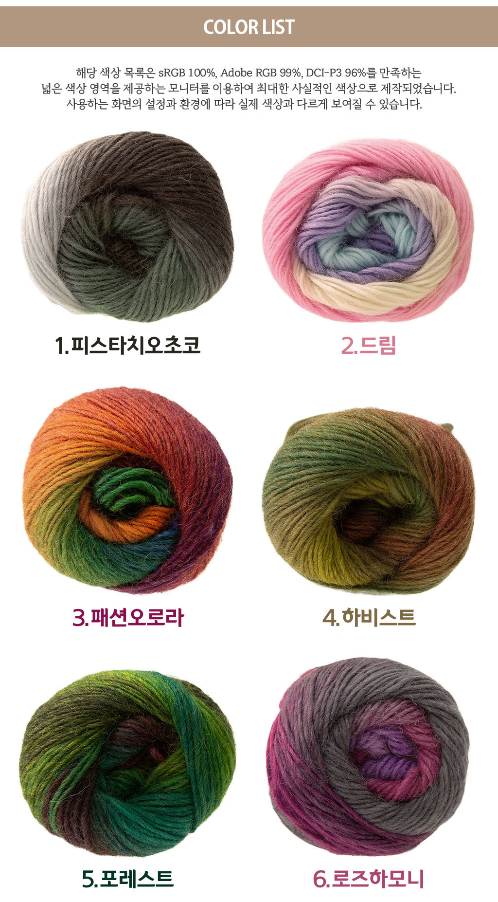 Yarn Detail page