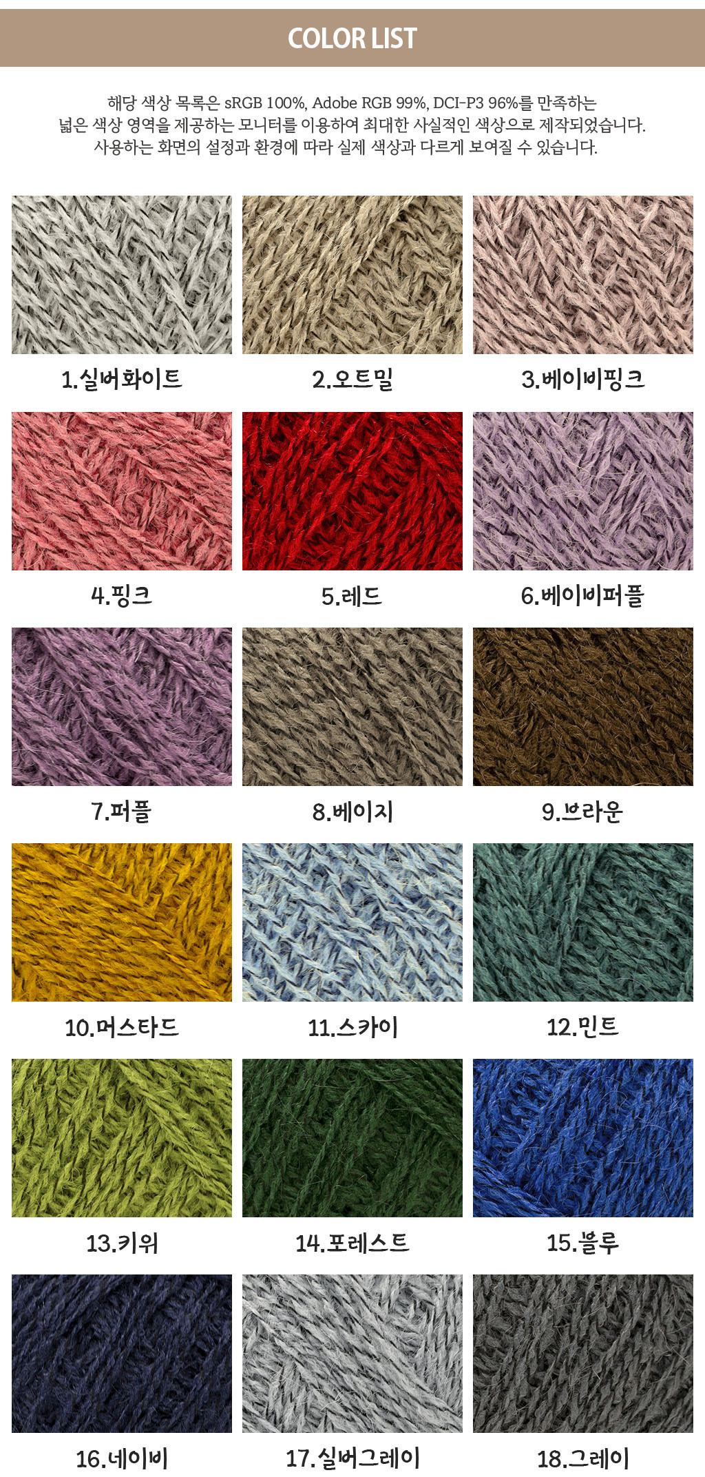 Yarn Detail page