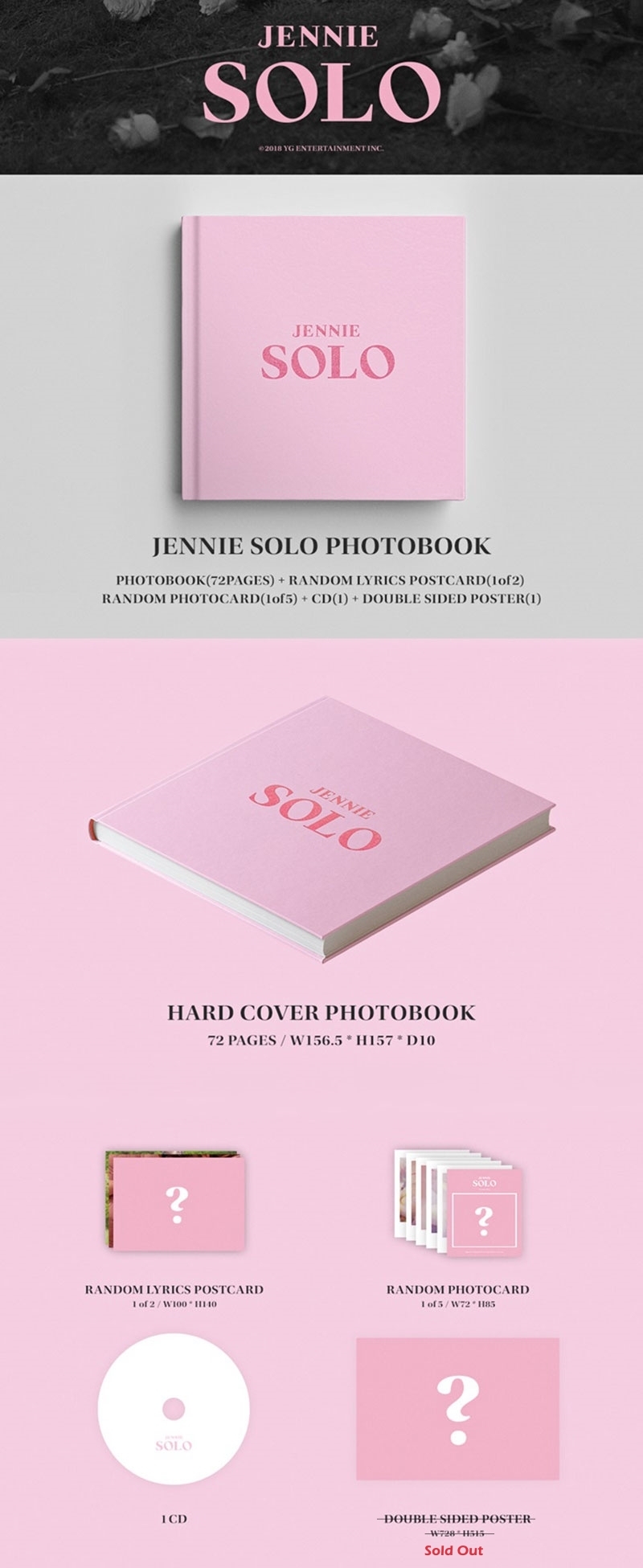 JENNIE(BLACKPINK) - SOLO PHOTOBOOK [+ Sticker] | eBay