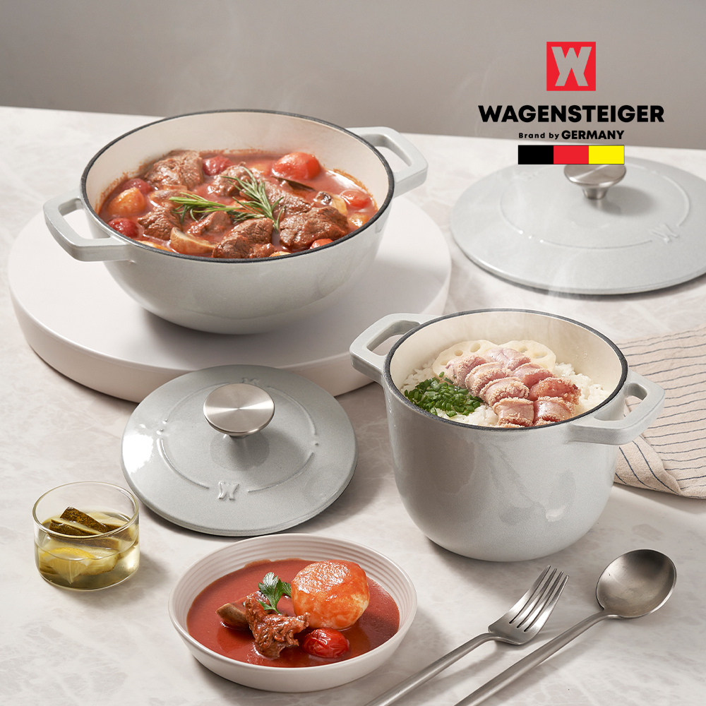 바겐슈타이거 클램 무쇠주물냄비2종세트(15+21)