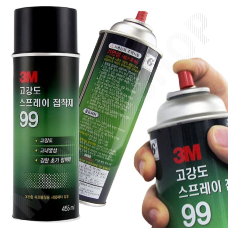 3m99 뿌리는 접착제 시트지 실크 벽지 스프레이 본드 455