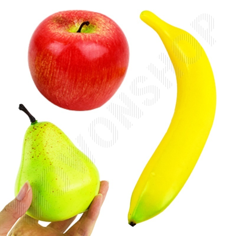 사과모형 모조 과일 모형 소품 가짜음식 3종