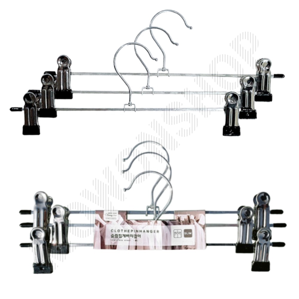 집게형바지걸이 논슬립 집게 바지걸이 옷걸이 행거 A