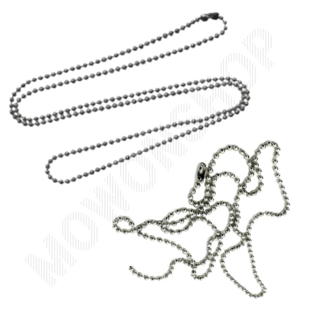 군번줄고리 볼체인 큐방줄 구슬줄 열쇠고리줄 70cm 1p