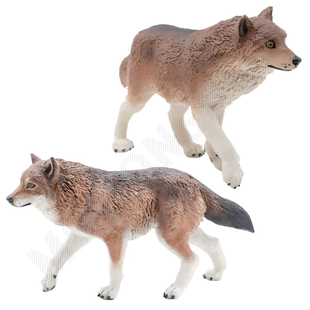 미니 동물 피규어 세트 모형 늑대 장난감