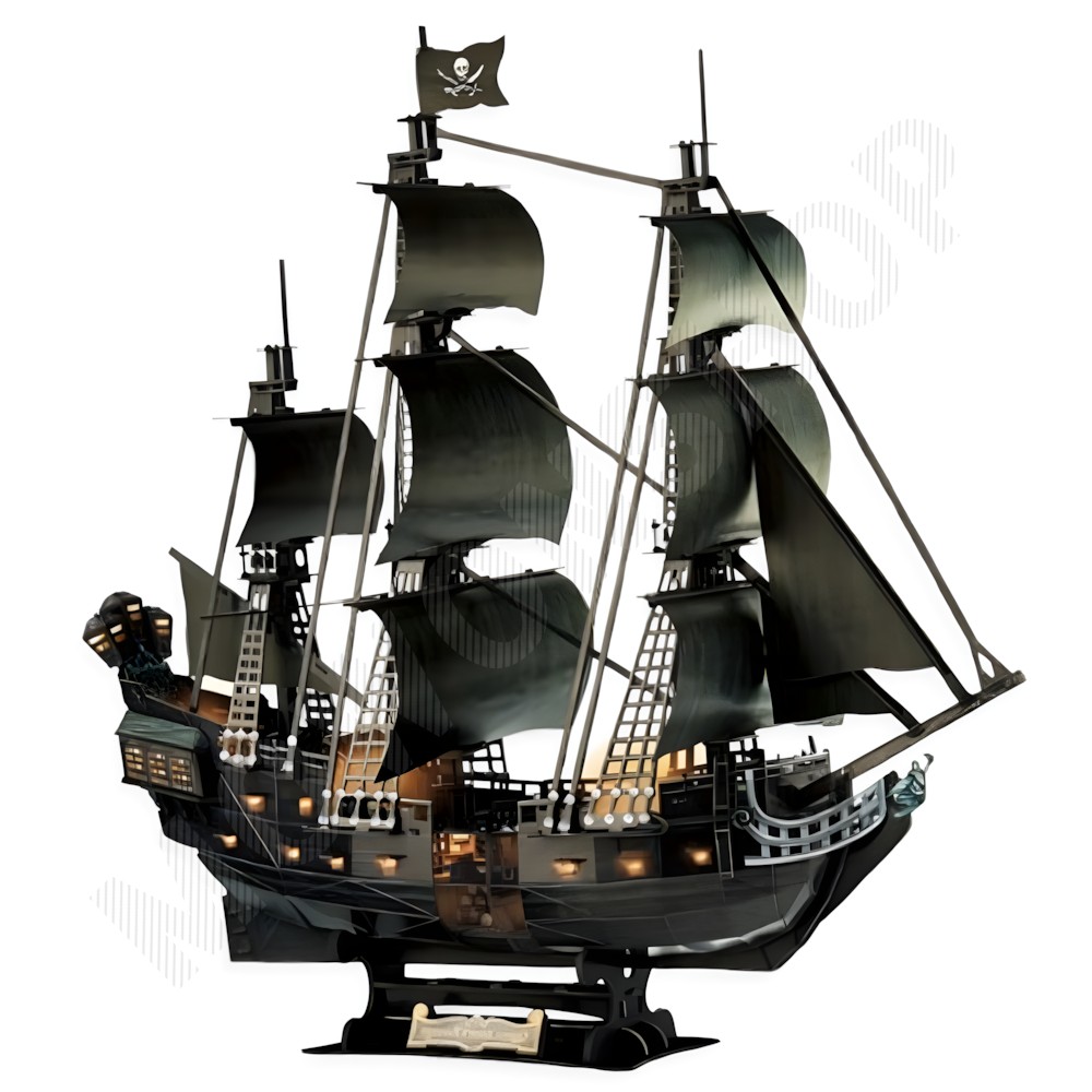 세계 유명 건축물 문화 유산 만들기 종이 조립 모형 해적선 B