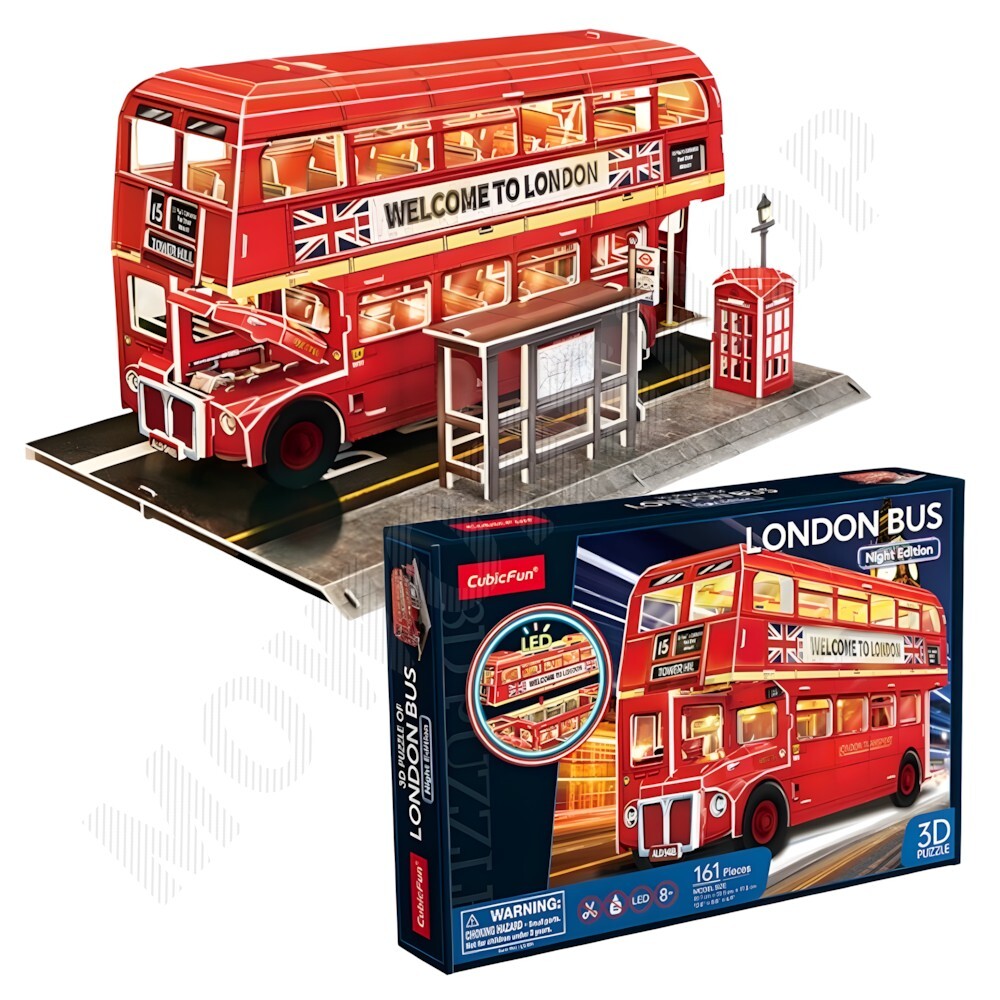 세계 유명 건축물 문화 유산 만들기 종이 조립 모형 런던2층버스