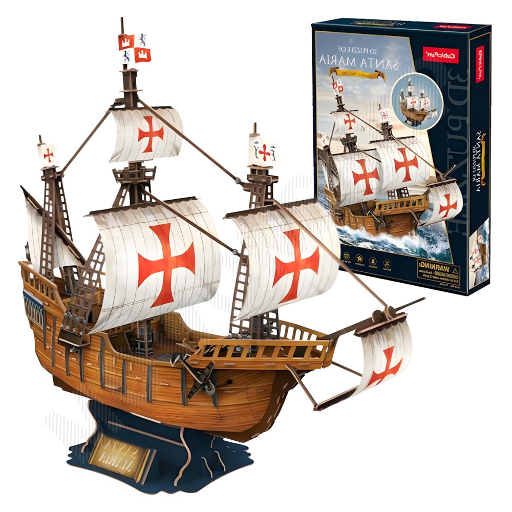 세계 유명 건축물 문화 유산 만들기 종이 조립 모형 산타마리아호