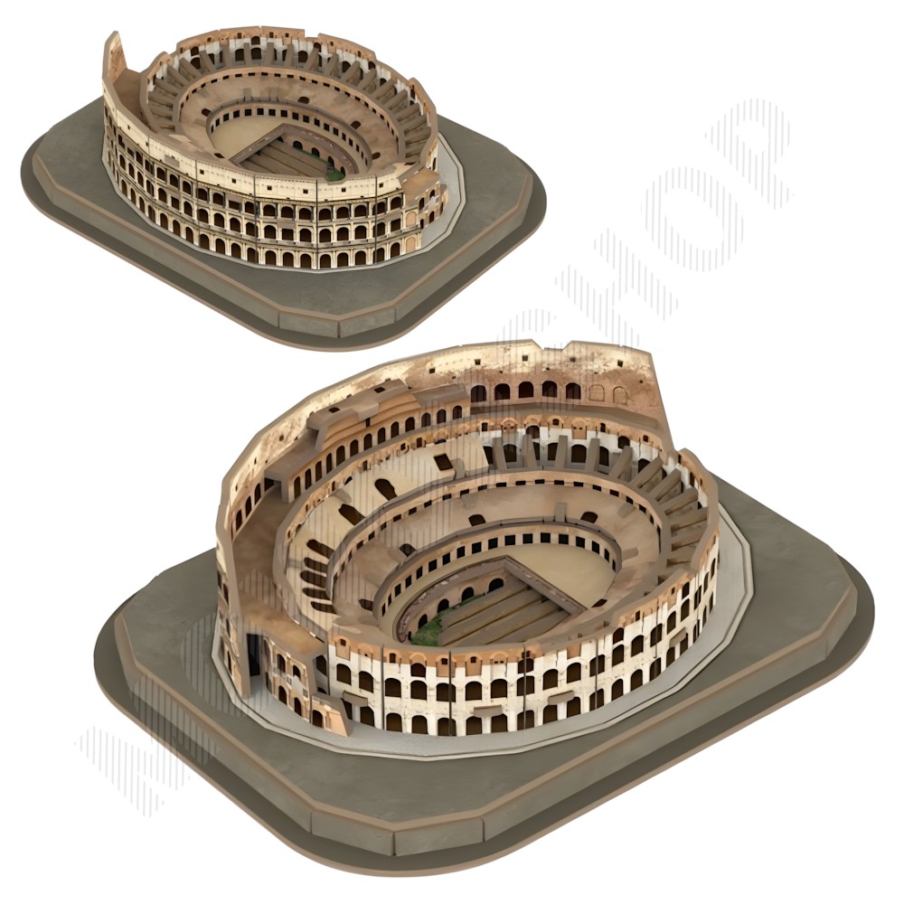세계 유명 건축물 만들기 랜드마크 종이 공작 모형 조립 콜로세움