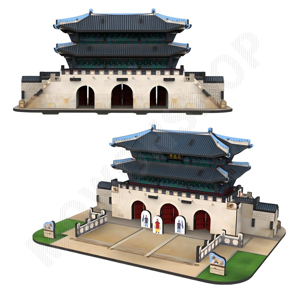 세계 유명 건축물 만들기 랜드마크 종이 공작 모형 조립 광화문