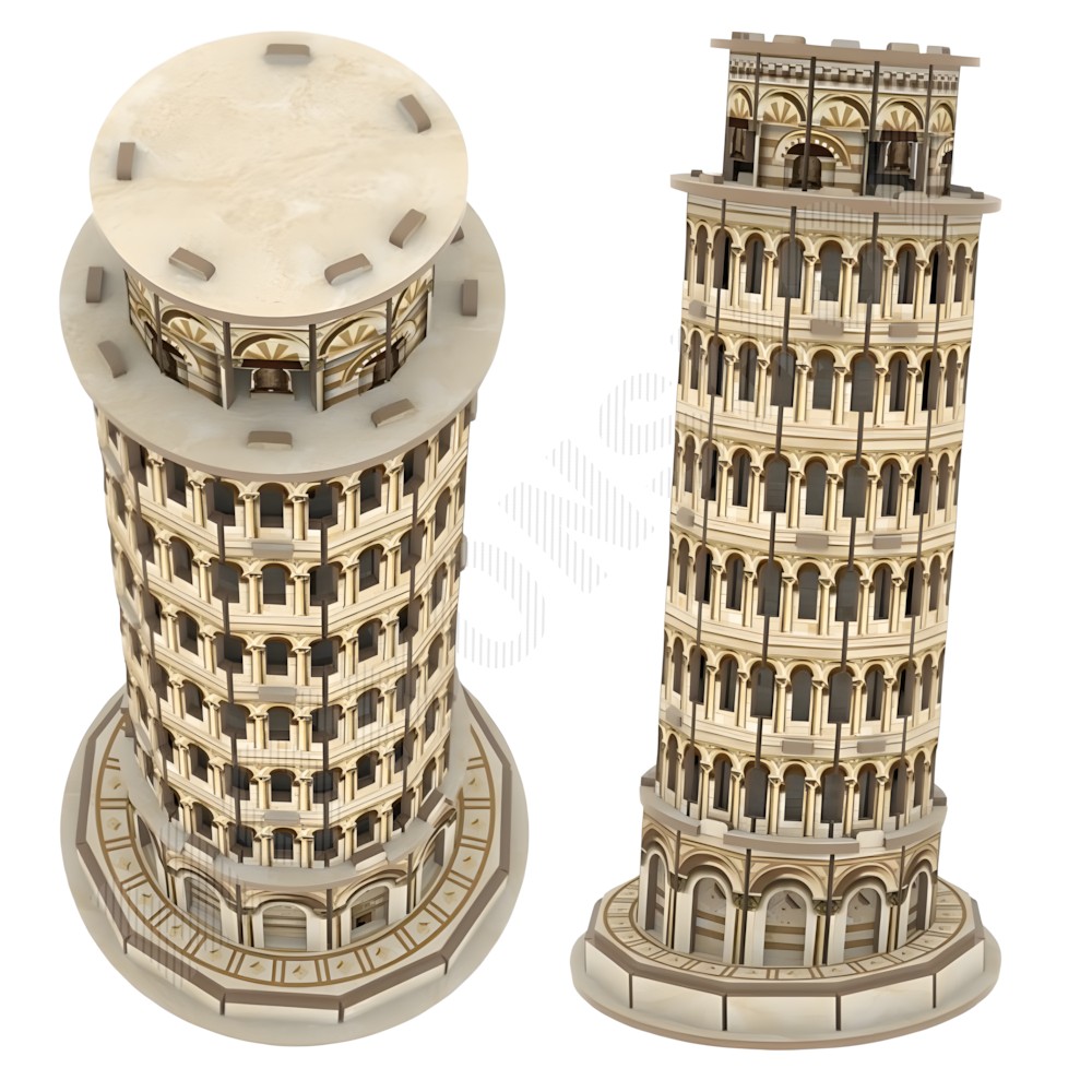 세계 유명 건축물 만들기 랜드마크 종이 공작 모형 조립 피사의사탑