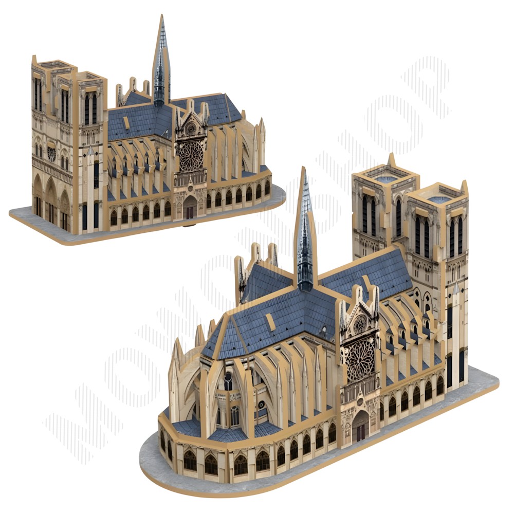 세계 유명 건축물 만들기 랜드마크 종이 공작 모형 조립 노트르담