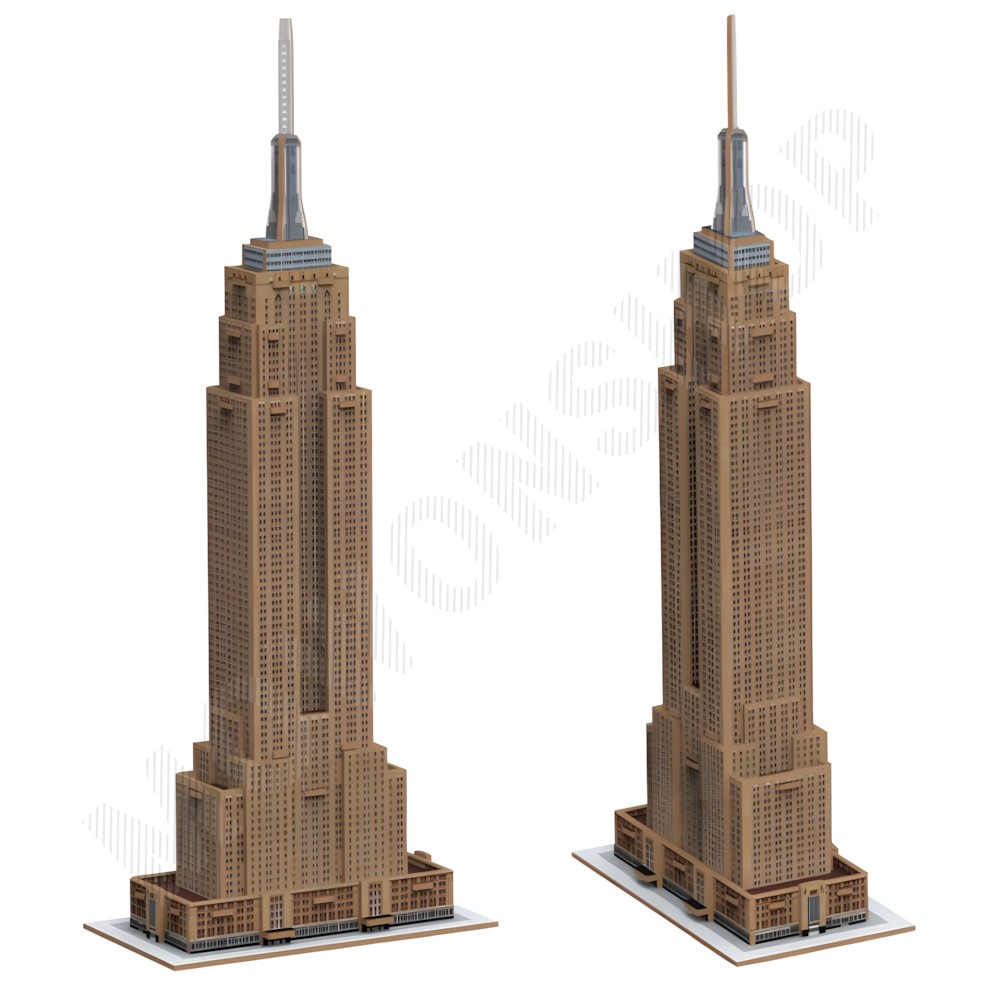 세계 유명 건축물 만들기 랜드마크 종이 공작 모형 조립 엠파이어스테이트