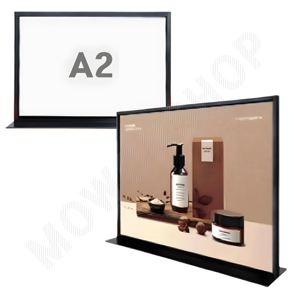 배너대 커피 메뉴판 스탠드 탁상용 배너 스탠딩 세우는 간판 A2