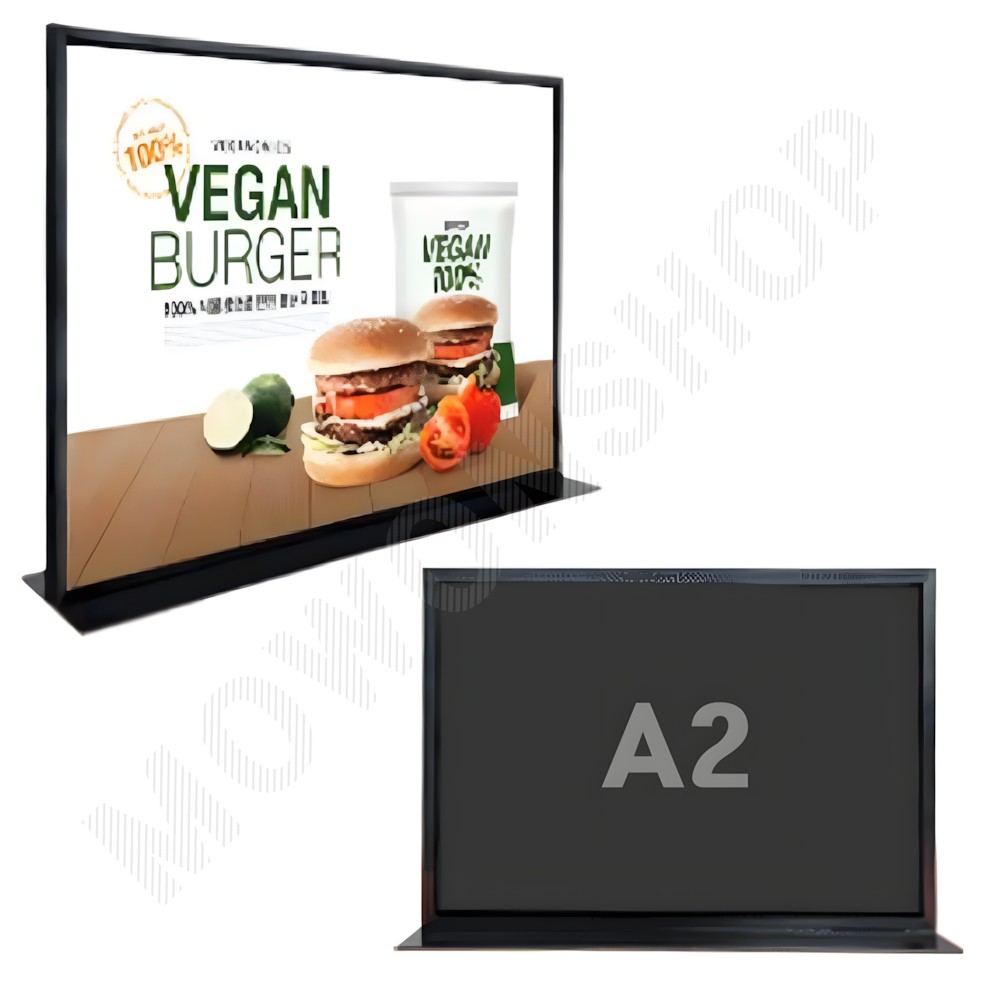 led 배너대 커피 네일 메뉴판 스탠드 탁상용 배너 스탠딩 세우는 간판 a2