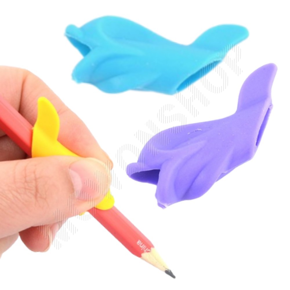 연필 그립 볼펜 펜슬 색연필 깍지 필기손가락보호 1개