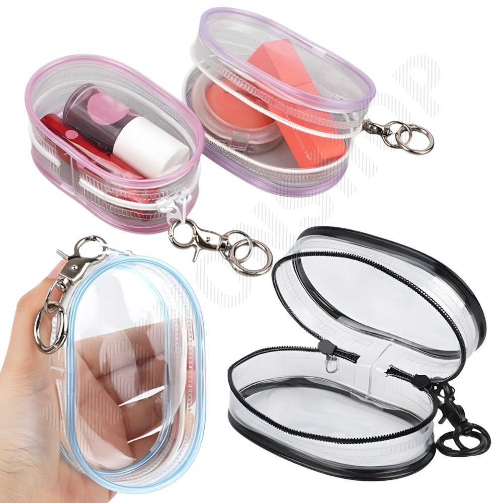 초소형 파우치 가방속 PVC미니파우치 지퍼 방수 투명 미니 화장품 C