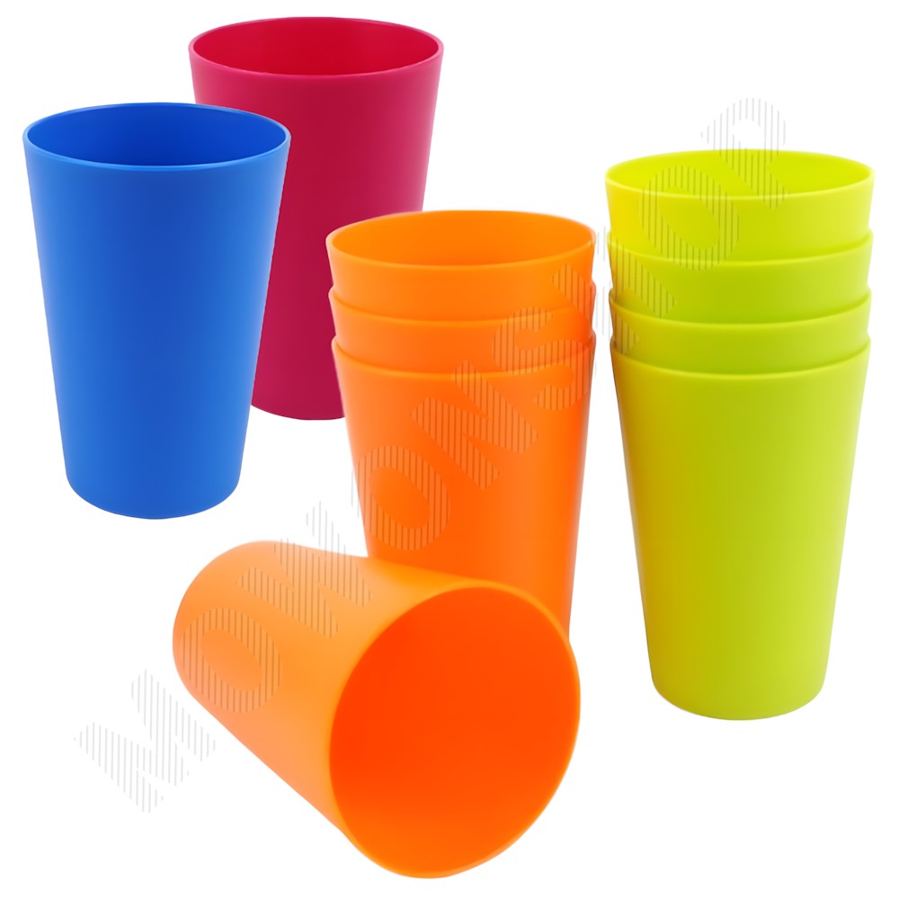 안깨지는 컵 물컵 다회용 플라스틱 컵 맥주잔 8온스 220ml 4개