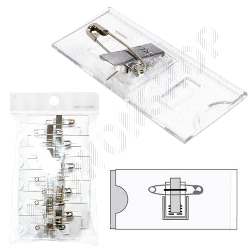 가슴 명찰 행사용 행사 스태프 직원 옷핀 이름표 10개