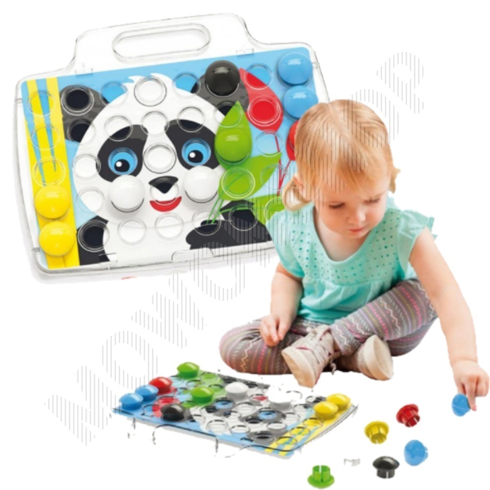 페그보드장난감 단추블럭 컬러단추끼우기 베이비 40pcs