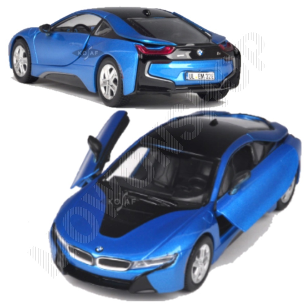 BMWi8 미니 모형 다이캐스트 피규어 장난감 블루
