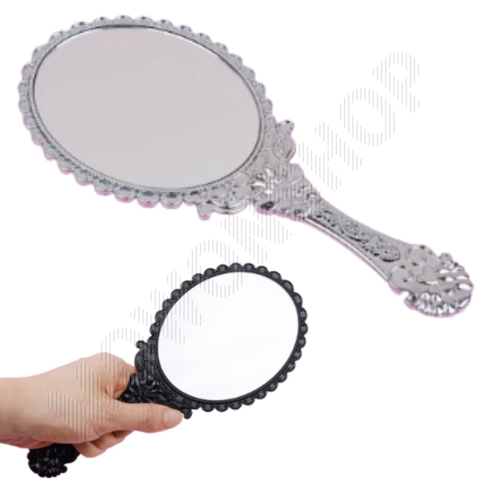 엔틱 손거울 앤틱 공주 원형 대형 손잡이 거울
