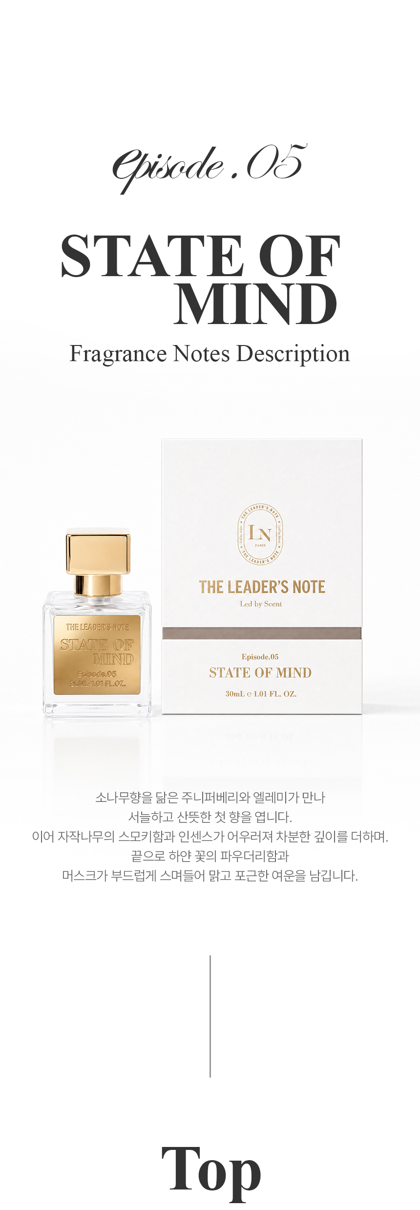 [백화점] 더 리더스 노트 오 드 퍼퓸 EDP 니치 향수 스테이트 오브 마인드, 30ml, 1개 상세 이미지 5